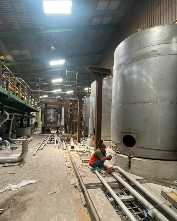 Tank & Structure Installation for Coating Kitchen - PT Pabrik Kertas Tjiwi Kimia